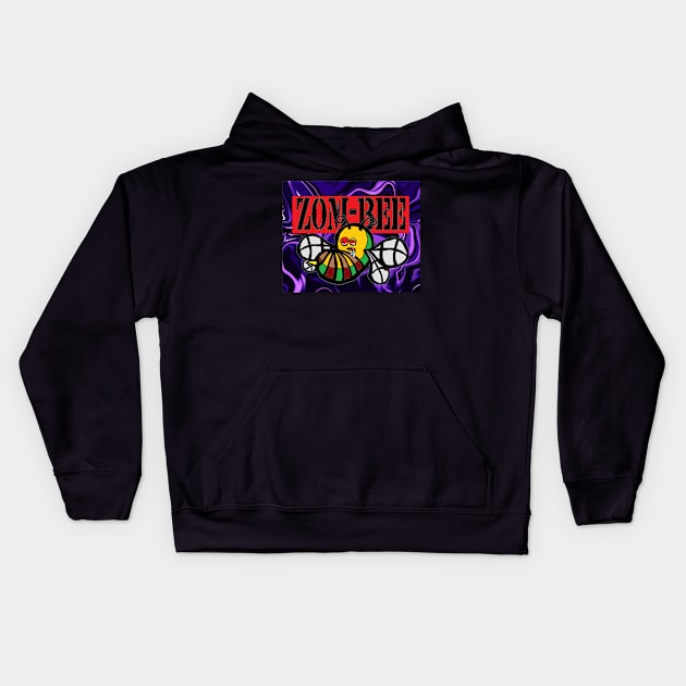 zombie zombee halloween tpween2022 Kids Hoodie by LowEndGraphics